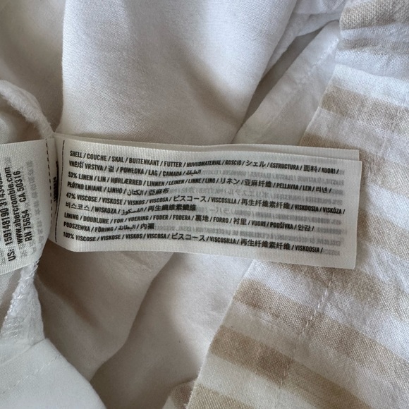 Abercrombie White and Beige Striped Dress - Picture 10 of 10